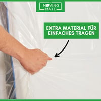 My Moving Mate Matrachuzat 140x200 cm - Fehér Műanyag Matracvédő Költözéshez és Tároláshoz, Mosható és Újrahasználható 7