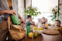 Vesperbox Mini Lite Bento kutija za užinu za djecu s pretincima – Kutija za ručak za školu i vrtić za dječake i djevojčice – Zelena 2