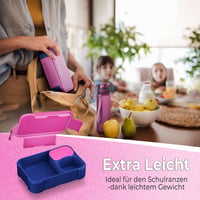 Vesperbox Mini Lite detský bento box – Priehradkový desiatový box do škôlky a školy – Fialovo-modrý – Pre chlapcov aj dievčatá 3