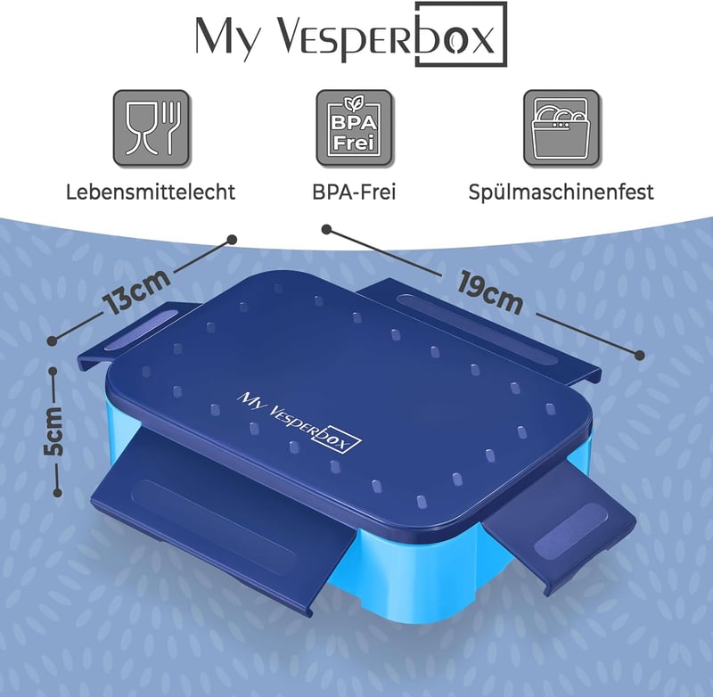 My Vesperbox Mini Lite Bentó Doboz Gyerekeknek - Erős Uzsonnás Doboz Óvodához és Iskolához