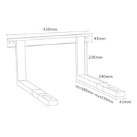 Suport universal de perete pentru cuptor cu microunde My Wall HW2WL – Alb 2