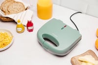 My Wave 750W szendvicssütő elektromos grill 90° nyitás antilengő lemezzel 6