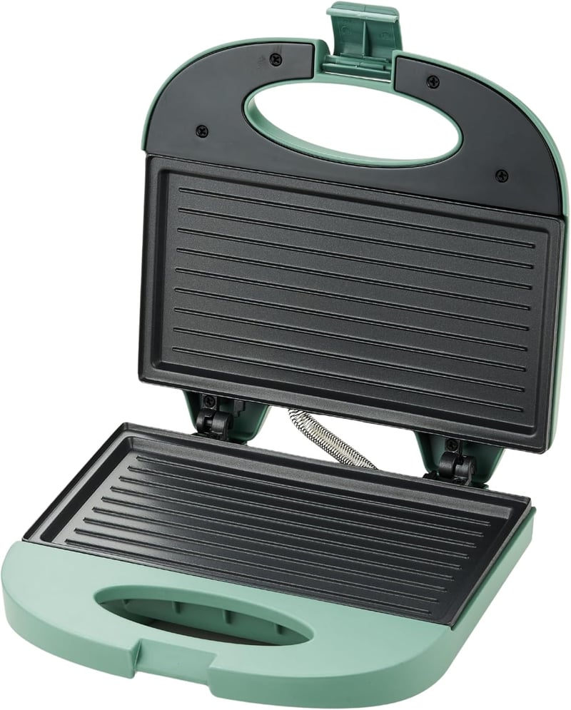 My Wave 750W szendvicssütő elektromos grill 90° nyitás antilengő lemezzel