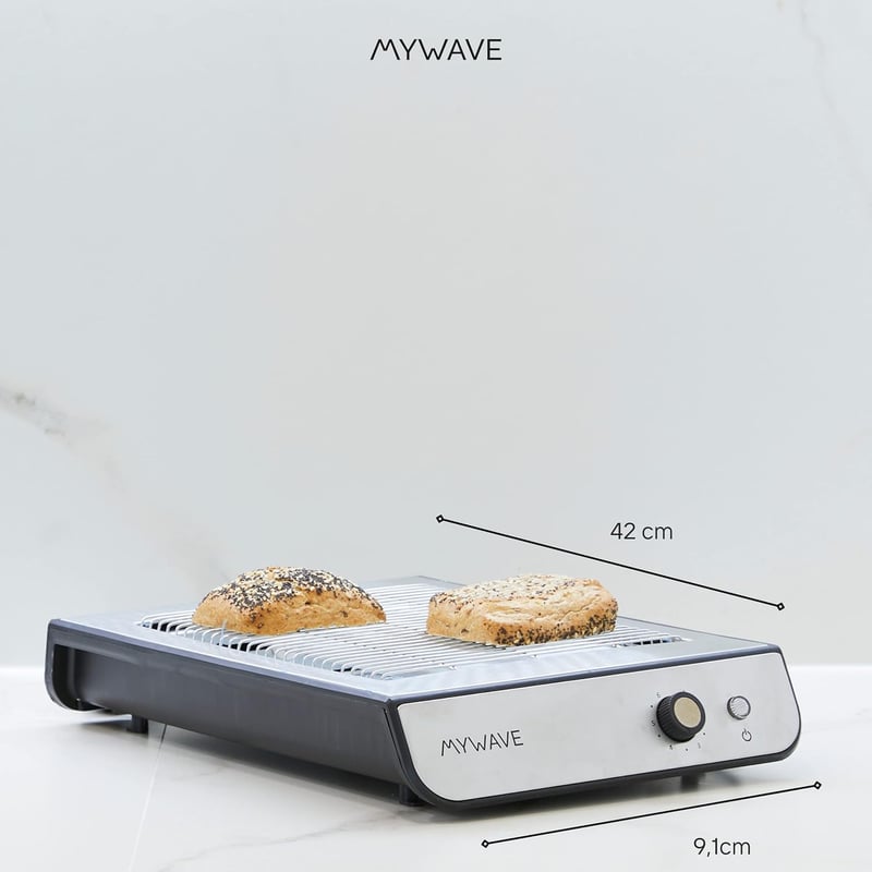 My Wave Lapos Kenyérpirító 900W Állítható Hőmérséklet 6 Fokozat