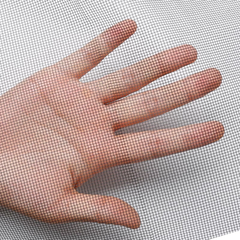 MYCARBON Ablak Szúnyogháló 120x120 cm, Vágható, Fúrás Nélkül, Fekete