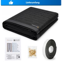 MYCARBON Magnetická sieťka proti hmyzu na dvere 110x220 cm čierna, záves proti hmyzu na balkón a terasu, bez vŕtania, na posuvné dvere a do obývačky 8