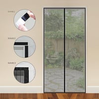MYCARBON Sieťka proti hmyzu na balkónové dvere – pevná magnetická sieťka, jednoduchá montáž 8