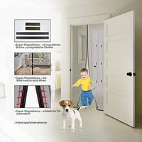 MYCARBON Sieťka proti hmyzu na balkónové dvere – pevná magnetická sieťka, jednoduchá montáž 5