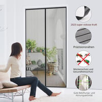 MYCARBON Sieťka proti hmyzu na balkónové dvere – pevná magnetická sieťka, jednoduchá montáž 4