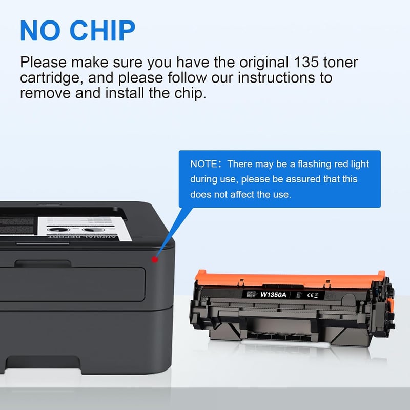 Toner compatibil MYCARTRIDGE 135A 135X pentru HP LaserJet M234DW M234SDWE M234SDN M209DWE 2x negru, fără chip