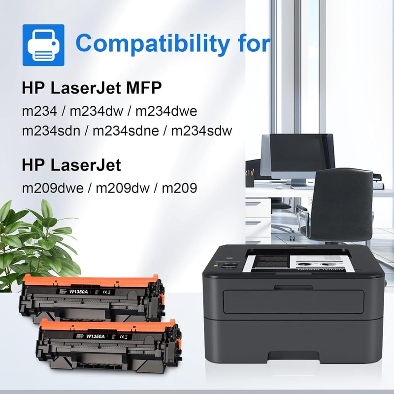 Toner compatibil MYCARTRIDGE 135A 135X pentru HP LaserJet M234DW M234SDWE M234SDN M209DWE 2x negru, fără chip