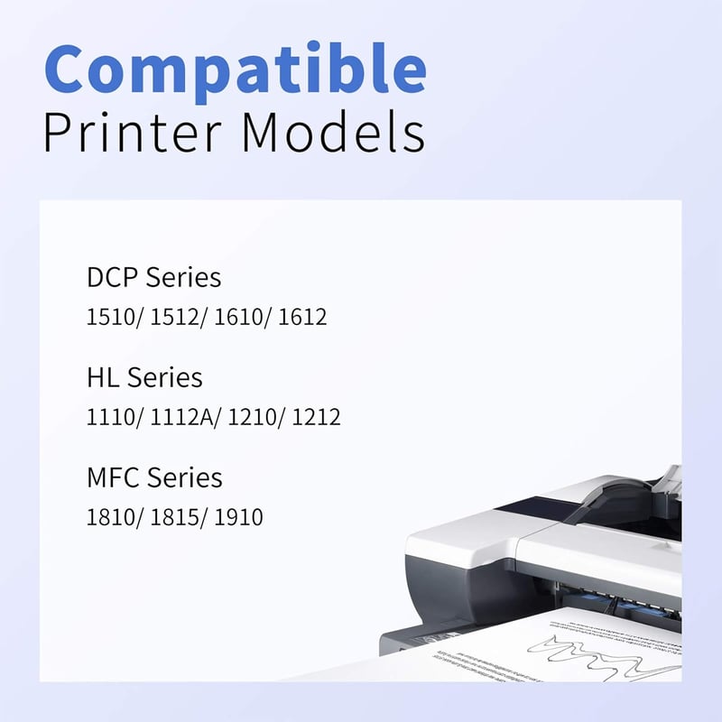 myCartridge SUPRINT TN-1050 Fekete Toner Brother nyomtatókhoz - Kompatibilis DCP-1612W, MFC-1910W, HL-1110, HL-1112, HL-1212W, DCP-1510 mode