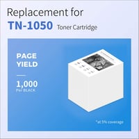myCartridge SUPRINT TN-1050 Fekete Toner Brother nyomtatókhoz - Kompatibilis DCP-1612W, MFC-1910W, HL-1110, HL-1112, HL-1212W, DCP-1510 mode 4