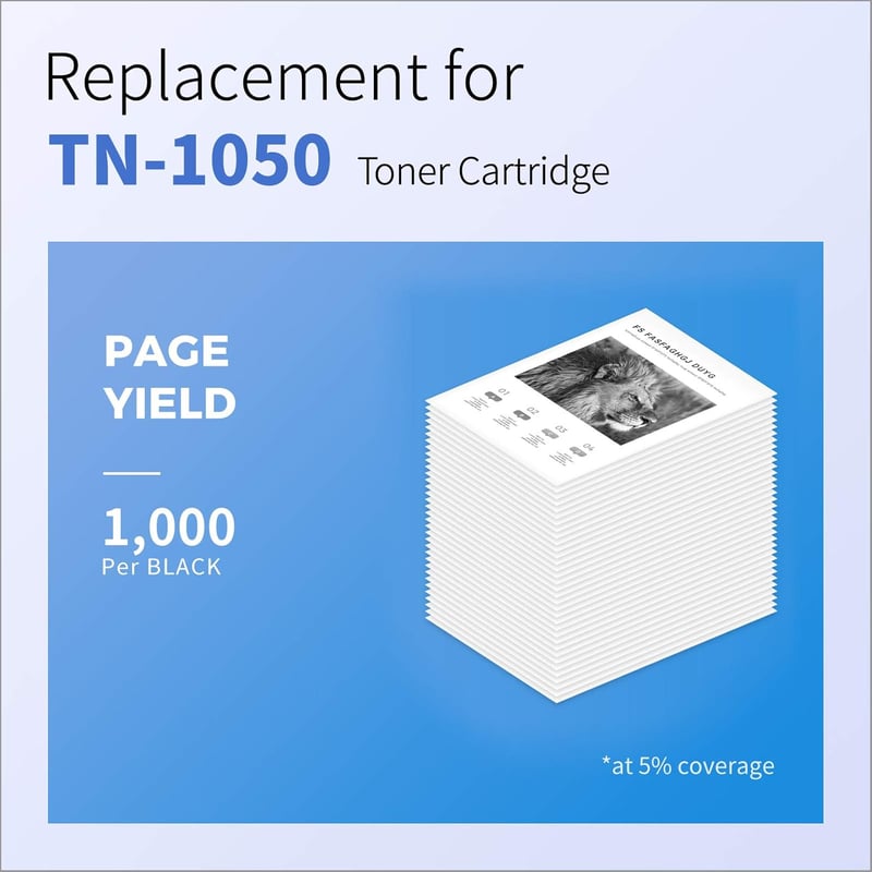 myCartridge SUPRINT TN-1050 Fekete Toner Brother nyomtatókhoz - Kompatibilis DCP-1612W, MFC-1910W, HL-1110, HL-1112, HL-1212W, DCP-1510 mode