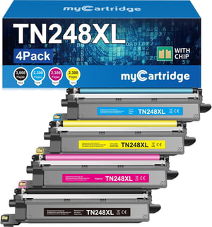 MYCARTRIDGE TN248XL Kompatibilis Brother toner 4 pack CMYK TN248 TN-248 MFC-L3760CDW DCP-L3560CDW MFC-L3740CDW