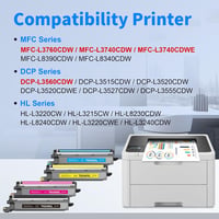 MYCARTRIDGE TN248XL Kompatibilis Brother toner 4 pack CMYK TN248 TN-248 MFC-L3760CDW DCP-L3560CDW MFC-L3740CDW 2