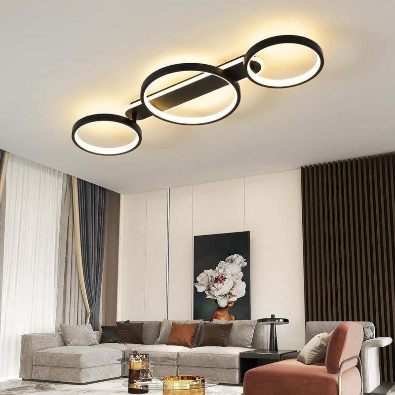 MYCUL LED Mennyezeti Lámpa Dimmelhető Távirányítóval 3 Izzós 36W 78cm
