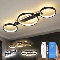 MYCUL LED Mennyezeti Lámpa Dimmelhető Távirányítóval 3 Izzós 36W 78cm 1