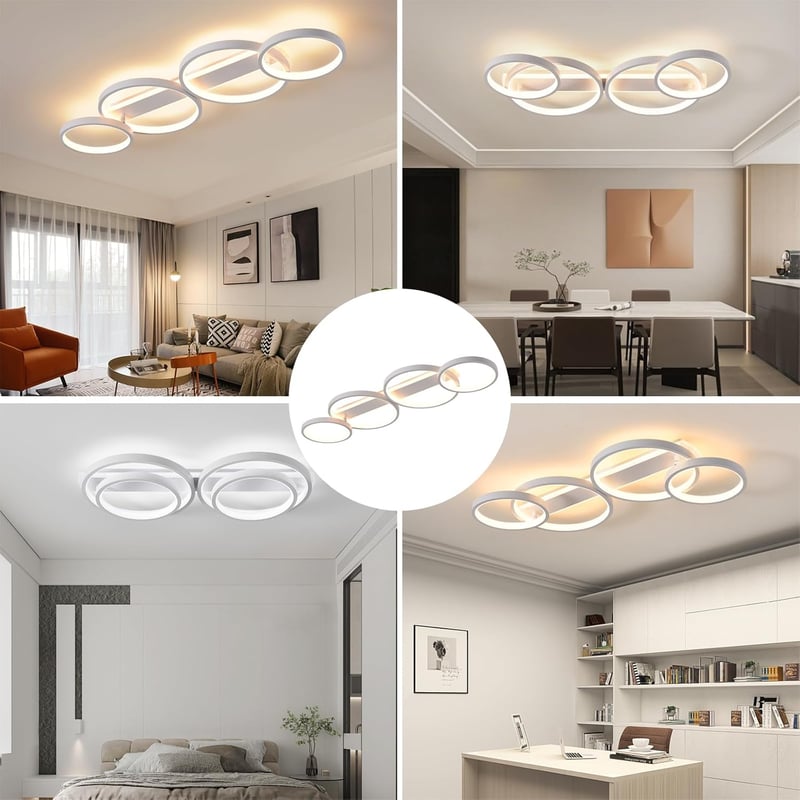 MYCUL LED Mennyezeti Lámpa Dimmelhető Távirányítóval App Vezérléssel 48W - White
