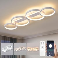 MYCUL LED Mennyezeti Lámpa Dimmelhető Távirányítóval App Vezérléssel 48W - White 1