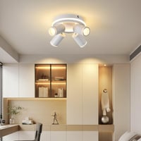 Spot LED încastrat MYCUL, rotund, cu 4 socluri, 22W+4x5W, GU10, alb cald, culoare albă 7
