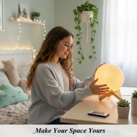 Mydethun 16 Színű Hold Lámpa Fa Talppal - 3D LED Éjszakai Fény Távirányítóval 5