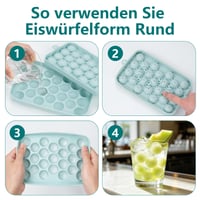 Myfivo 3D kalup za led u obliku highland goveda i kugle s poklopcem - kreativni set za izradu leda 4