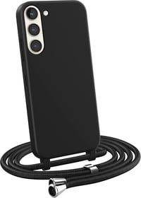 MyGadget Cord Case puzdro na Samsung Galaxy S23 Plus - Matný silikónový nárazuvzdorný kryt s popruhom na krk - Čierne 1
