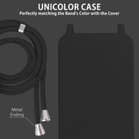 MyGadget Cord Case puzdro na Samsung Galaxy S23 Plus - Matný silikónový nárazuvzdorný kryt s popruhom na krk - Čierne 5