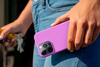 Silikónový kryt na iPhone 12 / 12 Pro MyGadget – flexibilný ochranný obal z TPU, odolný proti poškriabaniu a nárazom, matná fialová (svetlá) 6