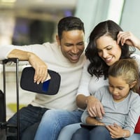 MyGadget Útlevéltartó 3 személyes családi szervezővel - Dokumentumokhoz, kártyákhoz, fekete 6