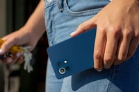 MyGadget Xiaomi Mi 11 Lite 5G puzdro – Tenký silikónový TPU ochranný kryt, odolný voči poškriabaniu – tmavomodrý 7