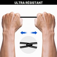 Mygatti Cat 6 Kültéri Ethernet Kábel 7,5 m Fekete RJ45 Hálózati Kábel Vízálló PoE Kamera Router Modem Kompatibilis 25 Kábelkötegelővel 4