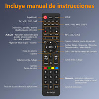 Univerzálny diaľkový ovládač MYHGRC pre TV, DVD, Blu-ray, streamovacie a audio prehrávače pre zariadenia Samsung, LG, Philips a Sony 8