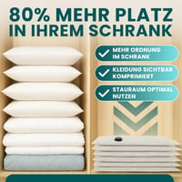 Set saci de vidat myHodo XXL (6 buc, 80x120 cm) Saci de vidat extra mari pentru pilote, lenjerii de pat și haine, saci de depozitare practici 2