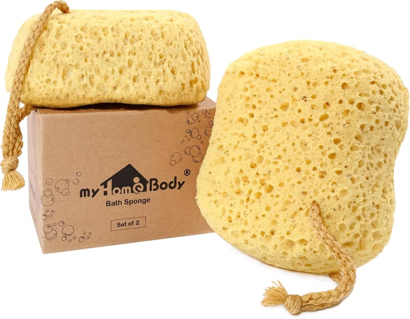 myHomeBody fürdőszivacs loofah 2 db nagy méret habos