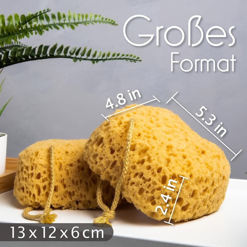 myHomeBody fürdőszivacs loofah 2 db nagy méret habos