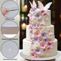 MYHongLe okrugla podloga za tortu 30 cm srebrna 10 komada višekratna podloga za torte za transport kolača kartonski podložak za torte 6