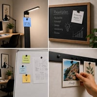 MYMIND magnety na magnetickú tabuľu, 50 ks, extra silné čierne magnety na bielu tabuľu a chladničku, 18x5 mm, odolné voči poškriabaniu 9