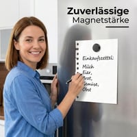 MYMIND magnety na magnetickú tabuľu, 50 ks, extra silné čierne magnety na bielu tabuľu a chladničku, 18x5 mm, odolné voči poškriabaniu 2