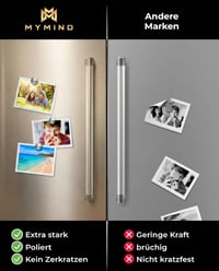 MYMIND magnety na magnetickú tabuľu, 50 ks, extra silné čierne magnety na bielu tabuľu a chladničku, 18x5 mm, odolné voči poškriabaniu 7