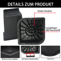 MYMULIKE Bútoremelő Készlet 4 db L-alakú Ágyemelő 15,2 cm Emelési Magasság Bútorlábak Alá 3