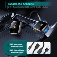 Adaptor Mynoveex 2 în 1 wireless CarPlay și Android Auto pentru mașină, Bluetooth 5.3, WiFi 6, conectare automată 7