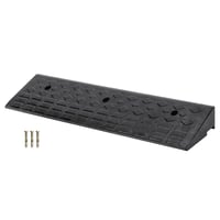 Rampă de prag din cauciuc MYOYAY 100x25x10 cm, capacitate de încărcare 10 t - negru 1