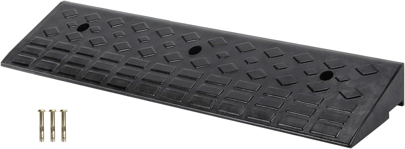 MYOYAY gumi küszöbrámpa 100x25x10 cm, 10 t teherbírás - fekete