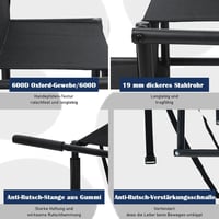 MYOYAY Összecsukható Kutya Lépcső Autóba - 4 Lépcsőfokos, Csúszásmentes, 80kg Teherbírású Fellépő Idős és Sérült Kutyáknak, SUV-hoz, Ágyhoz 3