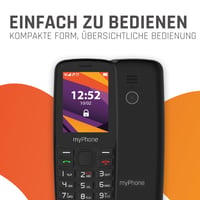 Telefon mobil myPhone 6410 LTE 4G cu taste mari, baterie 1400 mAh, Bluetooth, radio, lanternă LED, stocare 124 MB, culoare Ice 4