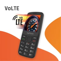 Telefon mobil myPhone 6410 LTE 4G cu taste mari, baterie 1400 mAh, Bluetooth, radio, lanternă LED, stocare 124 MB, culoare Ice 7