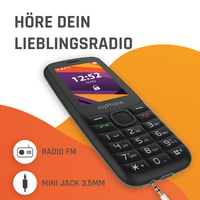 Telefon mobil myPhone 6410 LTE 4G cu taste mari, baterie 1400 mAh, Bluetooth, radio, lanternă LED, stocare 124 MB, culoare Ice 6