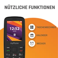 Telefon mobil myPhone 6410 LTE 4G cu taste mari, baterie 1400 mAh, Bluetooth, radio, lanternă LED, stocare 124 MB, culoare Ice 5
